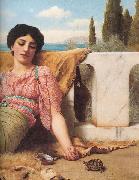 John William Godward A Quiet Pet oil on canvas